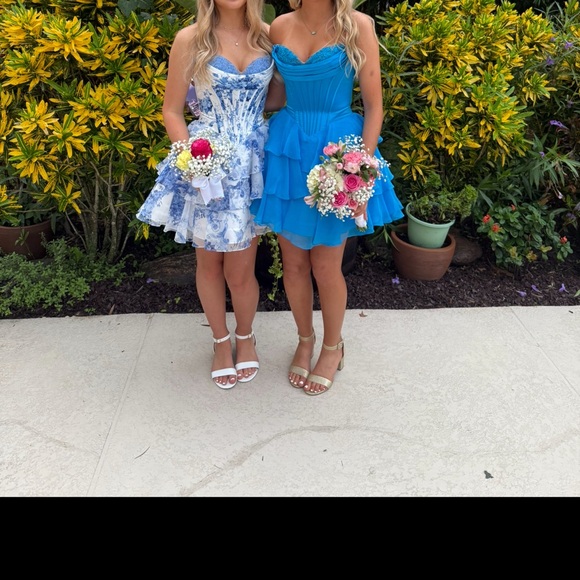 Sherri Hill Vibrant Blue Dress - Picture 7 of 7